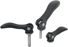 KIPP - #10-24, Aluminum Threaded Hole Adjustable Clamping Handle - 59mm OAL, 17mm High - Apex Tool & Supply