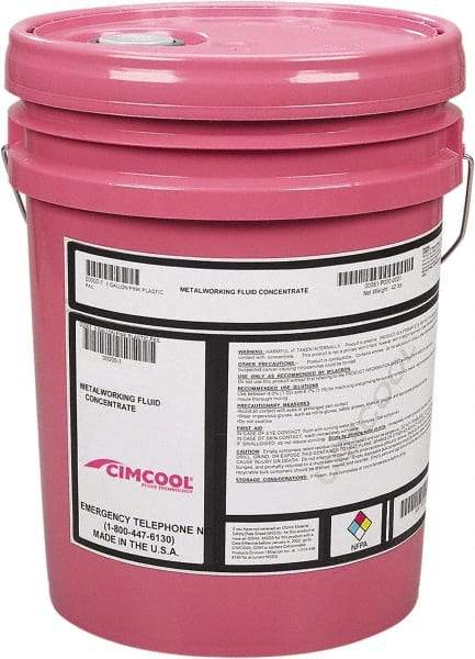 Cimcool - Cimperial 861, 5 Gal Pail Cutting & Grinding Fluid - Semisynthetic - Apex Tool & Supply