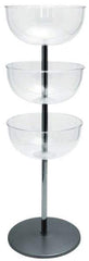Tensator - 40" High Barrier Free-Standing Pole - Polycarbonate, Polished Chrome Finish, Gray - Apex Tool & Supply