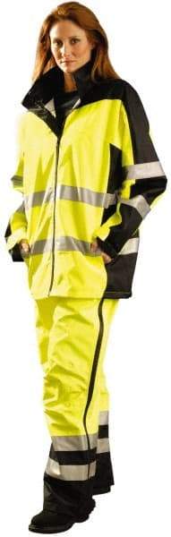 OccuNomix - Size L, Yellow, Rain Jacket - 39-43" Chest, 3 Pockets - Apex Tool & Supply