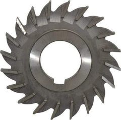 Made in USA - 3" Diam x 1/4" Width of Cut, 20 Teeth, Cobalt Side Milling Cutter - Straight Teeth, Uncoated - Apex Tool & Supply