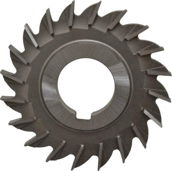Made in USA - 3" Diam x 5/16" Width of Cut, 20 Teeth, Cobalt Side Milling Cutter - Straight Teeth, Uncoated - Apex Tool & Supply
