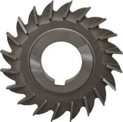 Made in USA - 3" Diam x 5/16" Width of Cut, 20 Teeth, Cobalt Side Milling Cutter - Straight Teeth, Uncoated - Apex Tool & Supply