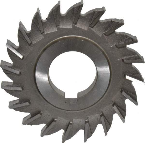 Made in USA - 3" Diam x 3/8" Width of Cut, 20 Teeth, Cobalt Side Milling Cutter - Straight Teeth, Uncoated - Apex Tool & Supply