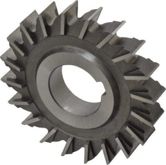 Made in USA - 3" Diam x 1/2" Width of Cut, 20 Teeth, Cobalt Side Milling Cutter - Straight Teeth, Uncoated - Apex Tool & Supply