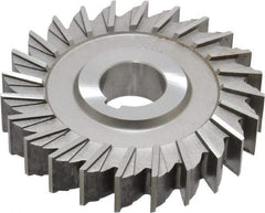 Made in USA - 4" Diam x 3/4" Width of Cut, 24 Teeth, Cobalt Side Milling Cutter - Straight Teeth, Uncoated - Apex Tool & Supply