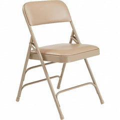 National Public Seating - Folding Chairs Pad Type: Folding Chair w/Vinyl Padded Seat Material: Vinyl; Steel - Apex Tool & Supply