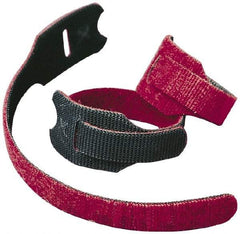 VELCRO Brand - 75 Piece 3/4" Wide x 12" Piece Length, Self Fastening Tie/Strap Hook & Loop Strap - Perforated/Pieces Roll, White, Printable Surface - Apex Tool & Supply