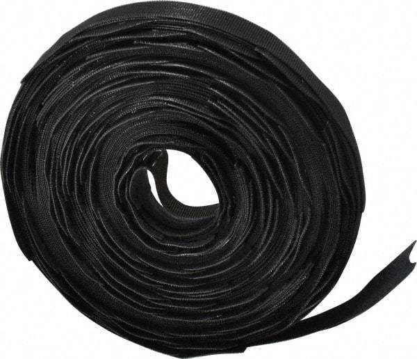 VELCRO Brand - 112 Piece 1" Wide x 8" Piece Length, Self Fastening Tie/Strap Hook & Loop Strap - Perforated/Pieces Roll, Black, Printable Surface - Apex Tool & Supply