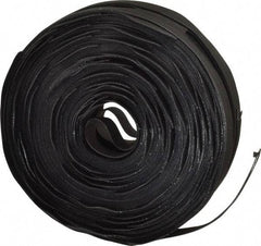 VELCRO Brand - 75 Piece 1" Wide x 12" Piece Length, Self Fastening Tie/Strap Hook & Loop Strap - Perforated/Pieces Roll, Black, Printable Surface - Apex Tool & Supply