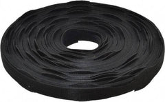 VELCRO Brand - 75 Piece 3/4" Wide x 12" Piece Length, Self Fastening Tie/Strap Hook & Loop Strap - Perforated/Pieces Roll, Black, Printable Surface - Apex Tool & Supply
