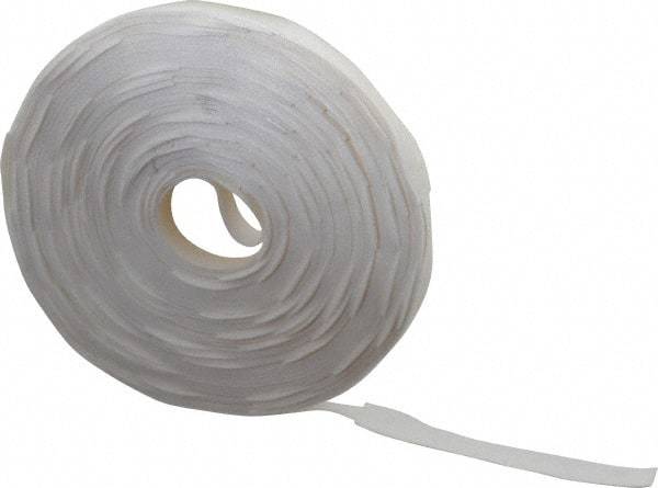 VELCRO Brand - 112 Piece 3/4" Wide x 8" Piece Length, Self Fastening Tie/Strap Hook & Loop Strap - Perforated/Pieces Roll, White, Printable Surface - Apex Tool & Supply