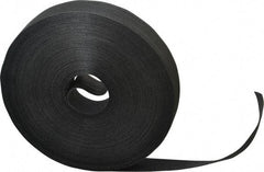 VELCRO Brand - 1" Wide x 25 Yd Long Self Fastening Tie/Strap Hook & Loop Roll - Continuous Roll, Black, Printable Surface - Apex Tool & Supply