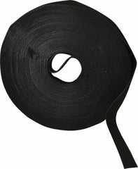VELCRO Brand - 5/8" Wide x 25 Yd Long Self Fastening Tie/Strap Hook & Loop Roll - Continuous Roll, Black, Printable Surface - Apex Tool & Supply