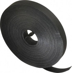 VELCRO Brand - 3/4" Wide x 25 Yd Long Self Fastening Tie/Strap Hook & Loop Roll - Continuous Roll, Black, Printable Surface - Apex Tool & Supply
