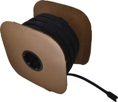VELCRO Brand - 450 Piece 1" Wide x 12" Piece Length, Self Fastening Tie/Strap Hook & Loop Strap - Perforated/Pieces Roll, Black - Apex Tool & Supply