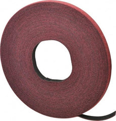 VELCRO Brand - 1/2" Wide x 25 Yd Long Self Fastening Tie/Strap Hook & Loop Roll - Continuous Roll, Cranberry, Fire Retardant, Printable Surface - Apex Tool & Supply