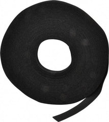 VELCRO Brand - 3/4" Wide x 25 Yd Long Self Fastening Tie/Strap Hook & Loop Roll - Continuous Roll, Black - Apex Tool & Supply