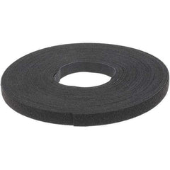 VELCRO Brand - 5/8" Wide x 25 Yd Long Self Fastening Tie/Strap Hook & Loop Roll - Continuous Roll, Black - Apex Tool & Supply
