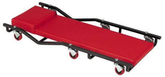 Whiteside - 570 Lb Capacity, 6 Wheel Creeper - Steel, 40" Long x 4.77" Overall Height x 17" Wide - Apex Tool & Supply
