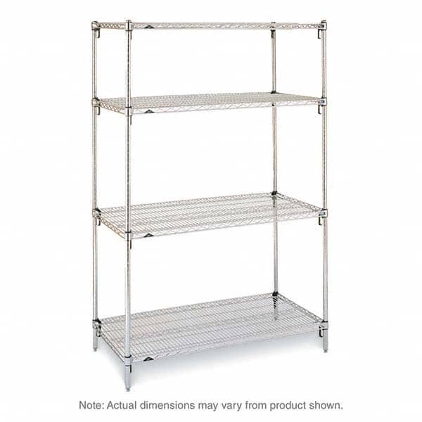 Metro - 2,000 Lb Capacity 4 Shelf Wire Shelving - Starter Unit - Apex Tool & Supply