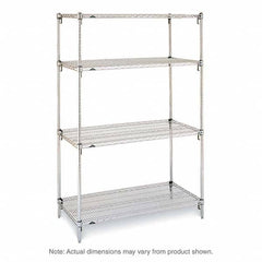 Metro - 2,000 Lb Capacity 4 Shelf Wire Shelving - Starter Unit - Apex Tool & Supply