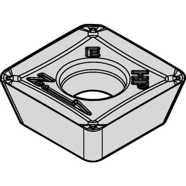Kennametal - SDPT433 HPZ Grade KCPM40 Carbide Milling Insert - TiAlN/AlCrN Finish, 3/16" Thick, 1/2" Inscribed Circle, 3/64" Corner Radius - Apex Tool & Supply