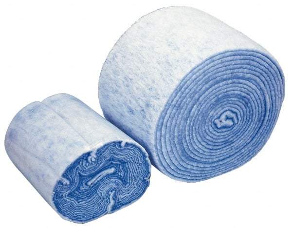 Made in USA - 15' Long x 8" Wide x 1" Thick Polyester Media Air Filter Media Roll - MERV 5, 85% Arrestance Efficiency, 500 FPM Max Air Flow, 0.14" wpg Init Resist, 1" wpg Final Resist, 30% Particle Capture Efficiency, Use with Continental - Apex Tool & Supply