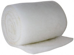 Made in USA - 15' Long x 14" Wide x 1/2" Thick Polyester Media Air Filter Media Roll - MERV 4, 78% Arrestance Efficiency, 500 FPM Max Air Flow, 0.08" wpg Init Resist, 1" wpg Final Resist, 30% Particle Capture Efficiency, Use with Cambridge - Apex Tool & Supply