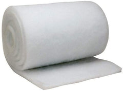 Made in USA - 15' Long x 20" Wide x 1" Thick Polyester Media Air Filter Media Roll - MERV 5, 85% Arrestance Efficiency, 500 FPM Max Air Flow, 0.14" wpg Init Resist, 1" wpg Final Resist, 30% Particle Capture Efficiency, Use with BLC - Apex Tool & Supply