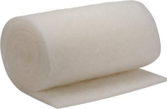 Made in USA - 15' Long x 25" Wide x 1" Thick Polyester Media Air Filter Media Roll - MERV 5, 85% Arrestance Efficiency, 500 FPM Max Air Flow, 0.14" wpg Init Resist, 1" wpg Final Resist, 30% Particle Capture Efficiency, Use with MSA - Apex Tool & Supply