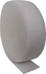 Made in USA - 135' Long x 12" Wide x 1/2" Thick Polyester Media Air Filter Media Roll - MERV 4, 78% Arrestance Efficiency, 500 FPM Max Air Flow, 0.08" wpg Init Resist, 1" wpg Final Resist, 30% Particle Capture Efficiency, Use with Continental - Apex Tool & Supply
