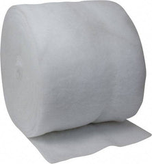 Made in USA - 135' Long x 30" Wide x 1/2" Thick Polyester Media Air Filter Media Roll - MERV 4, 78% Arrestance Efficiency, 500 FPM Max Air Flow, 0.08" wpg Init Resist, 1" wpg Final Resist, 30% Particle Capture Efficiency, Use with Continental - Apex Tool & Supply