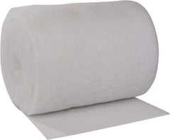 Made in USA - 135' Long x 48" Wide x 1/2" Thick Polyester Media Air Filter Media Roll - MERV 4, 78% Arrestance Efficiency, 500 FPM Max Air Flow, 0.08" wpg Init Resist, 1" wpg Final Resist, 30% Particle Capture Efficiency, Use with Paint Booths - Apex Tool & Supply