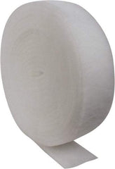 Made in USA - 90' Long x 8" Wide x 1" Thick Polyester Media Air Filter Media Roll - MERV 5, 85% Arrestance Efficiency, 500 FPM Max Air Flow, 0.14" wpg Init Resist, 1" wpg Final Resist, 30% Particle Capture Efficiency, Use with Any Unit - Apex Tool & Supply