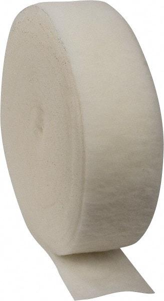 Made in USA - 90' Long x 10" Wide x 1" Thick Polyester Media Air Filter Media Roll - MERV 5, 85% Arrestance Efficiency, 500 FPM Max Air Flow, 0.14" wpg Init Resist, 1" wpg Final Resist, 30% Particle Capture Efficiency, Use with Any Unit - Apex Tool & Supply