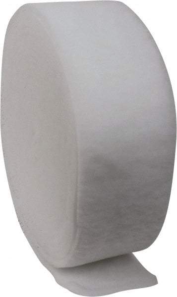 Made in USA - 90' Long x 12" Wide x 1" Thick Polyester Media Air Filter Media Roll - MERV 5, 85% Arrestance Efficiency, 500 FPM Max Air Flow, 0.14" wpg Init Resist, 1" wpg Final Resist, 30% Particle Capture Efficiency, Use with Any Unit - Apex Tool & Supply