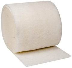 Made in USA - 90' Long x 30" Wide x 1" Thick Polyester Media Air Filter Media Roll - MERV 5, 85% Arrestance Efficiency, 500 FPM Max Air Flow, 0.14" wpg Init Resist, 1" wpg Final Resist, 30% Particle Capture Efficiency, Use with Any Unit - Apex Tool & Supply