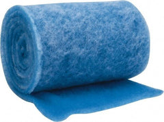 Made in USA - 15' Long x 12" Wide x 1/2" Thick Polyester Media Air Filter Media Roll - MERV 4, 80% Arrestance Efficiency, 500 FPM Max Air Flow, 0.1" wpg Init Resist, 1" wpg Final Resist, 30% Particle Capture Efficiency, Use with Any Unit - Apex Tool & Supply