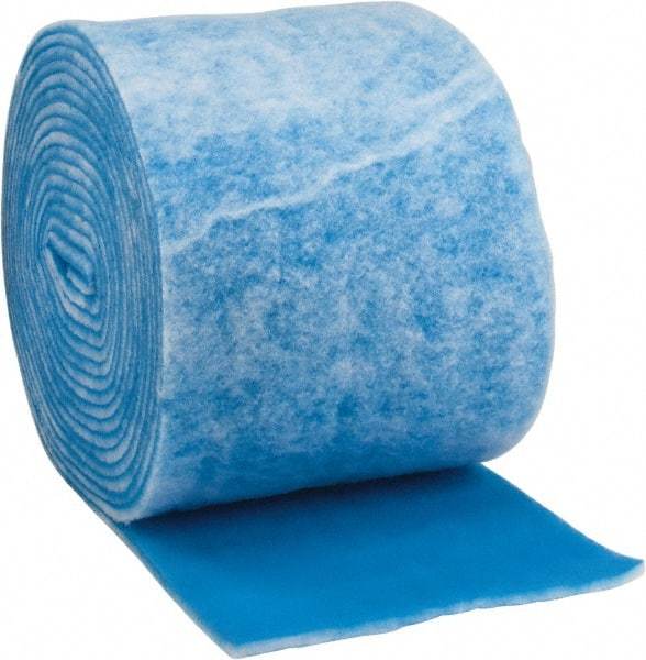 Made in USA - 90' Long x 25" Wide x 1" Thick Polyester Media Air Filter Media Roll - MERV 7, 86% Arrestance Efficiency, 500 FPM Max Air Flow, 0.14" wpg Init Resist, 1" wpg Final Resist, Use with Any Unit - Apex Tool & Supply