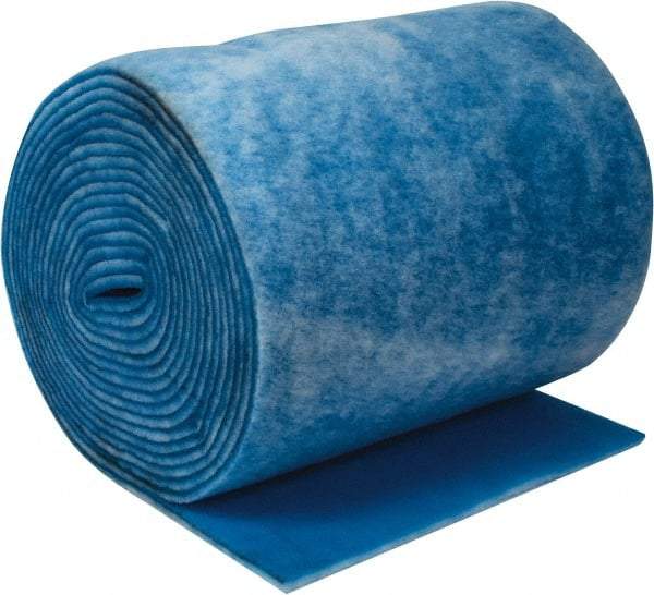 Made in USA - 90' Long x 36" Wide x 1" Thick Polyester Media Air Filter Media Roll - MERV 7, 86% Arrestance Efficiency, 500 FPM Max Air Flow, 0.14" wpg Init Resist, 1" wpg Final Resist, Use with Any Unit - Apex Tool & Supply