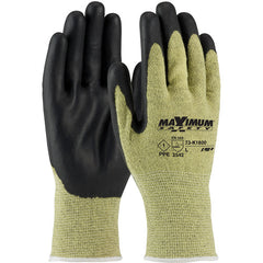 73-K1800/S Task Specific Gloves - Maximum Safety - AR/FR Aramid Shell - Black Nitrile Grip - PPE Level 1 - A4 - Exact Industrial Supply