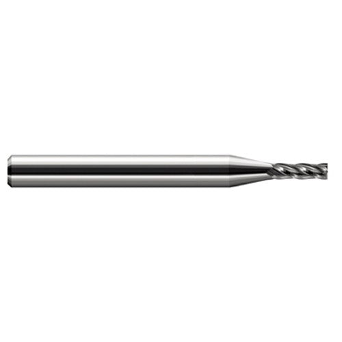 Miniature End Mills - Stub & Standard - 0.0850″ Cutter Diameter × 0.1270″ Length of Cut Carbide Square End Mill, 4 Flutes - Exact Industrial Supply
