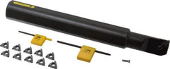 Kennametal - Right Hand Cut, 1-1/4" Shank Width Indexable Threading Toolholder - 10" OAL, AG60 Insert Compatibility, S1620LSER3 Toolholder, Series LT Threading - Apex Tool & Supply