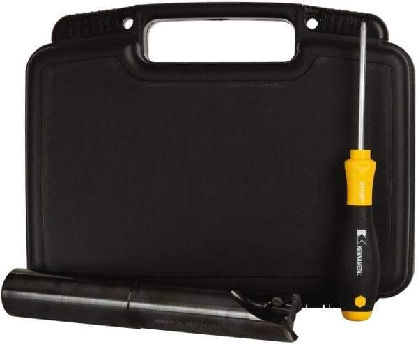 Kennametal - 1-1/4" Cut Diam, 18mm Max Depth of Cut, 1-1/4" Shank Diam, 8" OAL, Indexable Square Shoulder End Mill - EC18.., EP18.. Inserts, Cylindrical Shank, 0° Lead Angle - Apex Tool & Supply
