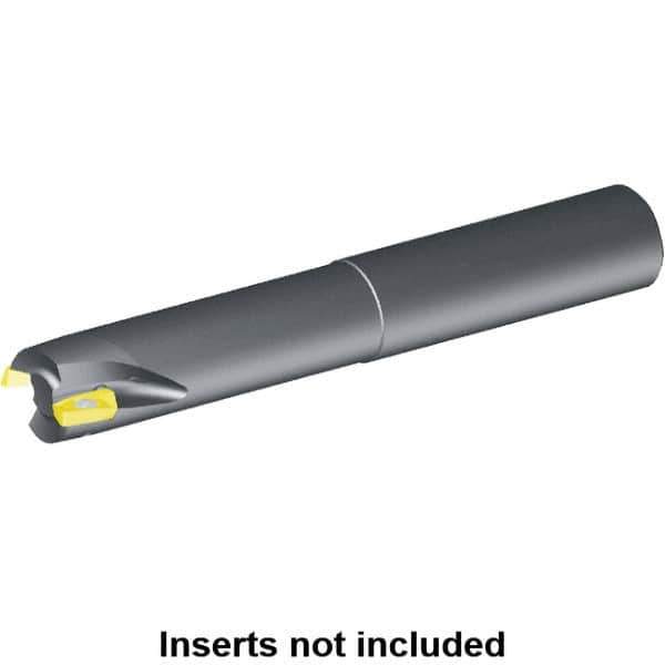 Kennametal - 25mm Cut Diam, 17.9mm Max Depth of Cut, 25mm Shank Diam, 150mm OAL, Indexable Square Shoulder Helical End Mill - EDCT 1805.. Inserts, Cylindrical Shank, 90° Lead Angle, Through Coolant, Series Mill 1-18 - Apex Tool & Supply