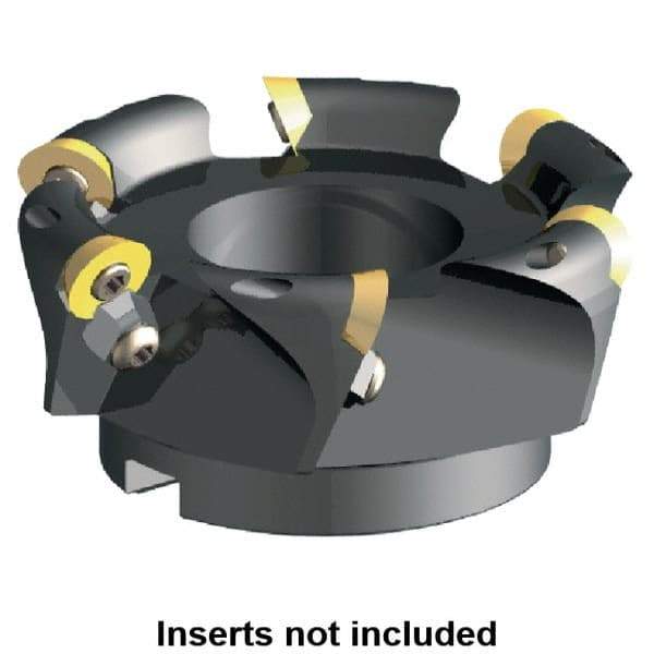 Kennametal - 2" Cut Diam, 0.29" Max Depth, 3/4" Arbor Hole, 3 Inserts, RFCW 53... Insert Style, Indexable Copy Face Mill - KSSR Cutter Style, 31,900 Max RPM, 1-3/4 High, Series KSSR-RPF - Apex Tool & Supply