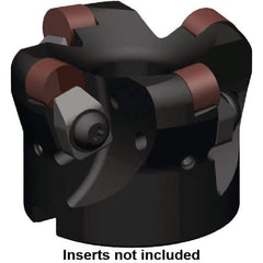 Kennametal - 1.501" Cut Diam, 0.249" Max Depth, 3/4" Arbor Hole, 3 Inserts, RNG 45T0420 Insert Style, Indexable Copy Face Mill - KDNR Cutter Style, 13,700 Max RPM, 2 High, Series KDNR - Apex Tool & Supply