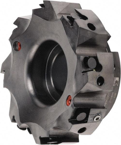 Kennametal - 8 Inserts, 101.6mm Cut Diam, 1-1/4" Arbor Diam, 3/8" Max Depth of Cut, Indexable Square-Shoulder Face Mill - 0/90° Lead Angle, 1-3/4" High, BGHX 15L5... Insert Compatibility, Series Fix-Perfect - Apex Tool & Supply