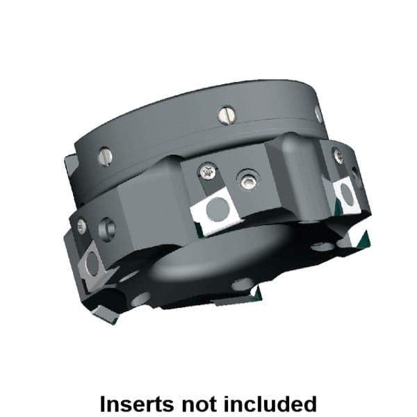 Kennametal - 4 Inserts, 2-1/2" Cut Diam, 3/4" Arbor Diam, 0.394" Max Depth of Cut, Indexable Square-Shoulder Face Mill - 0/90° Lead Angle, 1.57" High, BGHX 15L5... Insert Compatibility, Through Coolant, Series Fix-Perfect - Apex Tool & Supply